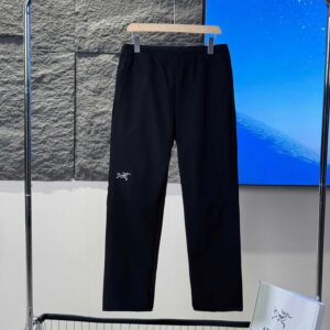 arc'teryx breathable pants, black/grey