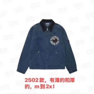 stu x dt vintage work jacket blue
