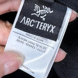arc'teryx men's pants, black & gray