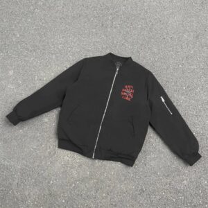 anti social club spider jacket black