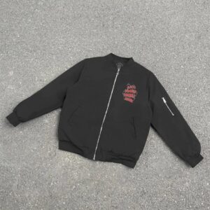 assc black flight jacket