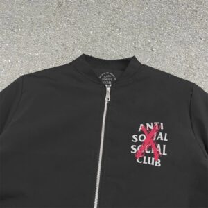 assc graphic bomber jacket black