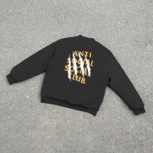 assc claw print jacket black
