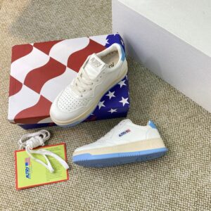 autry sneakers, white blue