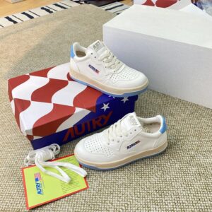 autry sneakers, white blue