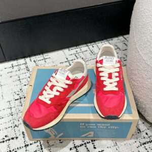autry retro sneakers red
