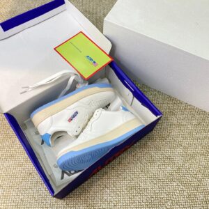 autry sneakers, white blue
