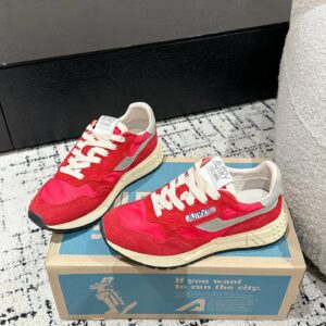 autry retro sneakers red