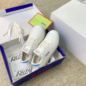 autry sneakers, white blue