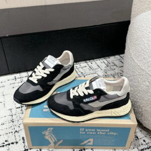 autry retro sneakers black