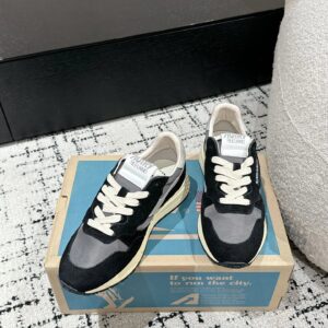 autry retro sneakers black