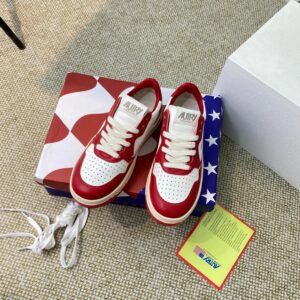 autry red white sneakers