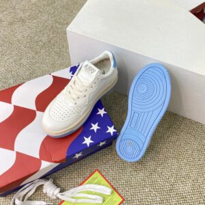 autry sneakers, white blue