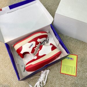 autry red white sneakers