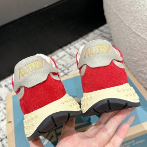autry retro sneakers red
