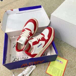 autry red white sneakers