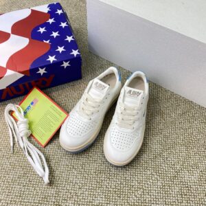 autry sneakers, white blue