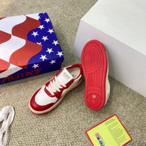 autry red white sneakers