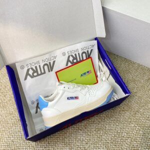 autry sneakers, white blue