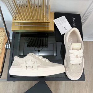 amiri multicolor sneakers beige