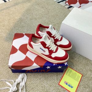 autry red white sneakers