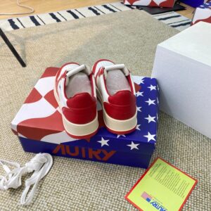 autry red white sneakers