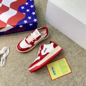 autry red white sneakers