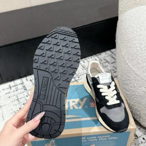 autry retro sneakers black