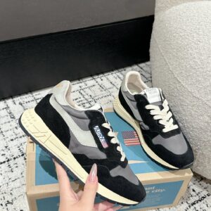 autry retro sneakers black