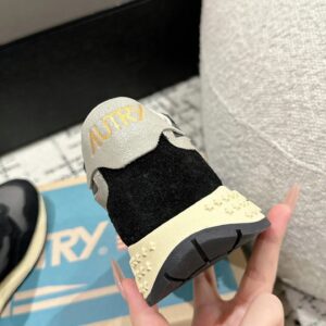 autry retro sneakers black