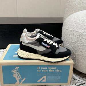 autry retro sneakers black