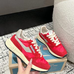 autry retro sneakers red