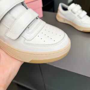 magic strap white shoes