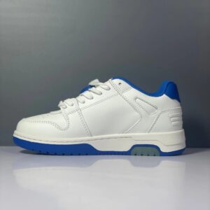 off white stylish low sneakers blue