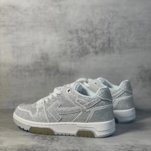 off white silver sneakers