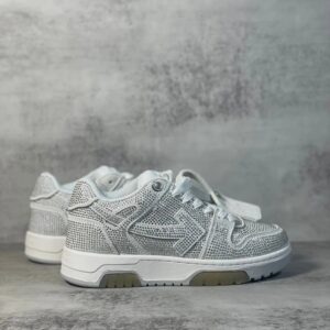 off white silver sneakers