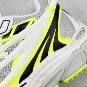 off white retro sneakers, multicolor