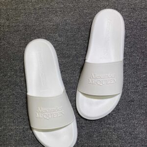 alexander mcqueen slides white