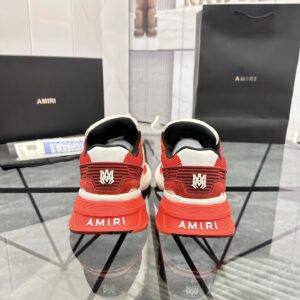 amiri low top sneakers red and white