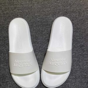 alexander mcqueen slides white