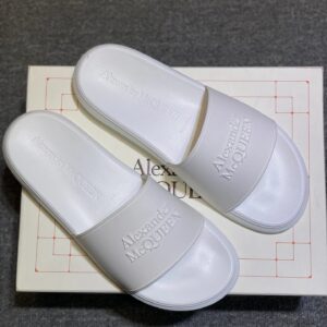 alexander mcqueen slides white