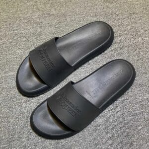 alexander mcqueen slides black