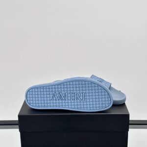 amiri men's slides blue