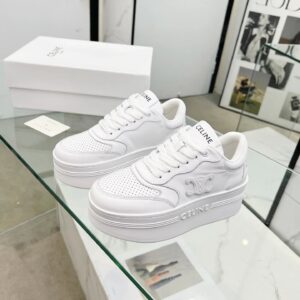 celine white platform sneakers