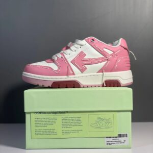 off white pink low sneakers