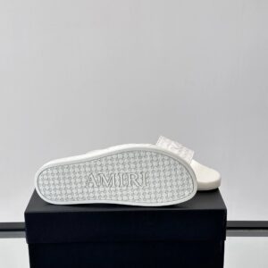 amiri men's slides white flower