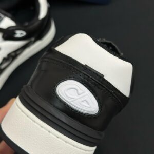 dior b57 low top sneakers black & white