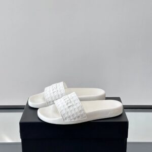 amiri men's slides white flower