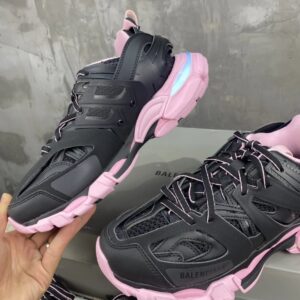 balenciaga led outdoor shoes, black pink
