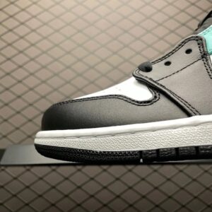 air jordan 1 mid aj1 black white green